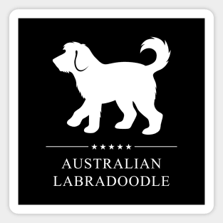 Australian Labradoodle White Silhouette Magnet